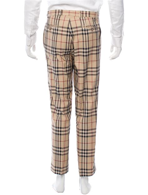 burberry man wool pants|Burberry outlet for men.